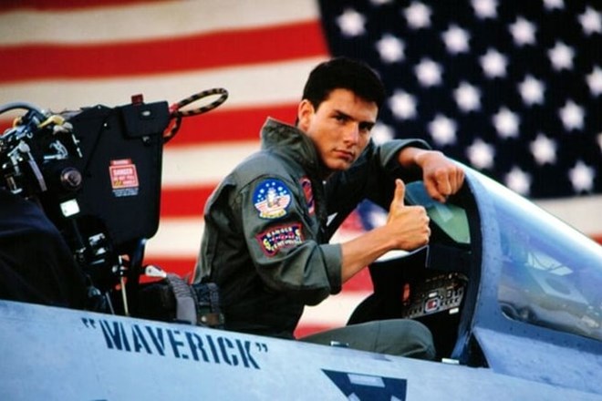 Tom Cruise v popkulturni klasiki Top Gun (1986).