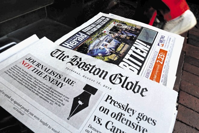 Boston Globe je bil pobudnik usklajene objave uvodnikov v ameriških časnikih, ki so se postavili v bran novinarski svobodi in...