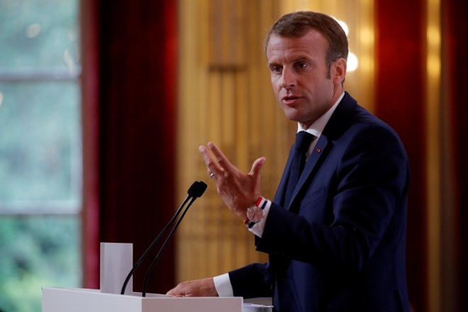 Macron napovedal predloge za okrepitev varnosti EU 