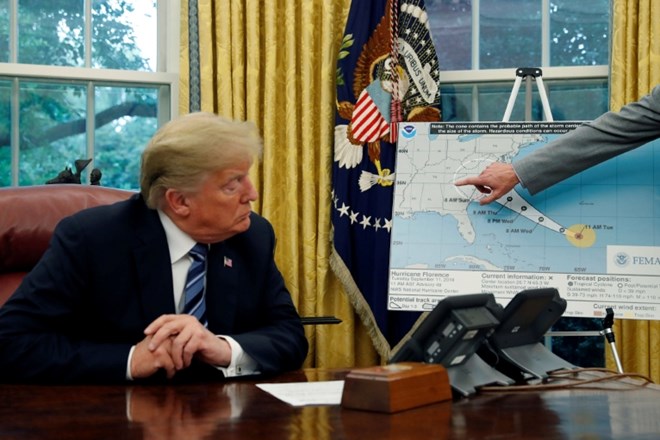 Trump zagotovil, da so pripravljeni na prihod orkana Florence 