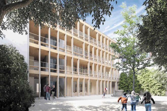 Nova stanovanja na Dilančevi ulici 3 bodo »odprta« proti notranjemu skupnemu dvorišču.