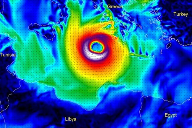 Vzhodni Mediteran bo ta vikend zajela nevihta, imenovana »medikan«