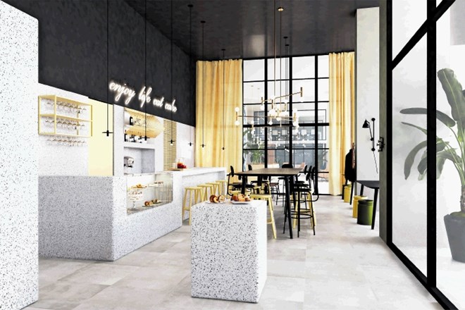 Podoba nove kavarne, ki bo na voljo tako gostom hotela kot tudi prebivalcem Ljubljane.