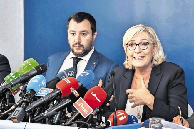 Marine Le Pen in Matteo Salvini kujeta zavezništvo pred volitvami v evropski parlament maja prihodnje leto.