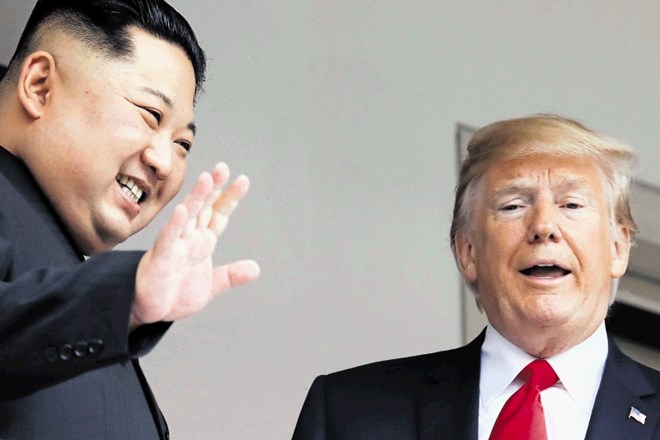 Kim Jong Un in Donald Trump