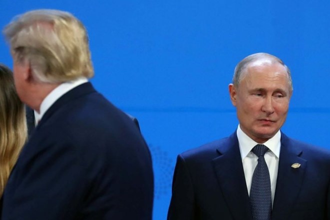 Ameriški predsednik Donald Trump in ruski predsednik Vladimir Putin