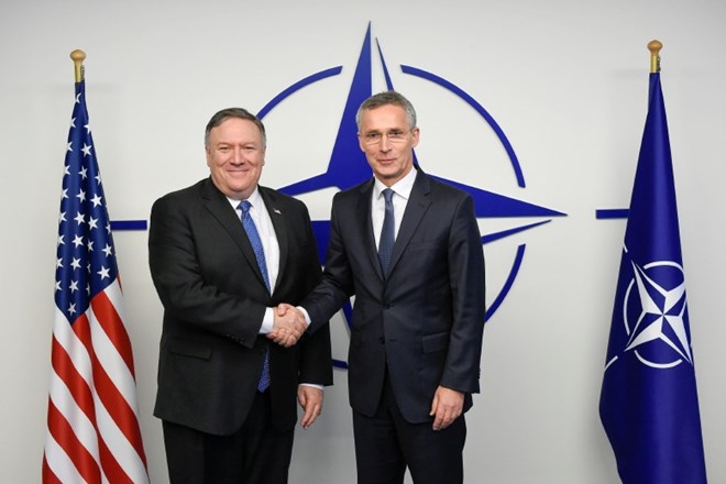 Mike Pompeo in Jens Stoltenberg