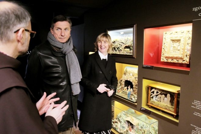 Predsednik republike Borut Pahor je obiskal prenovljeni in posodobljeni Muzej jaslic Brezje.