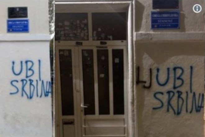 Na Hrvaškem kazenska ovadba zaradi »ljubezenskega grafita« do Srbov