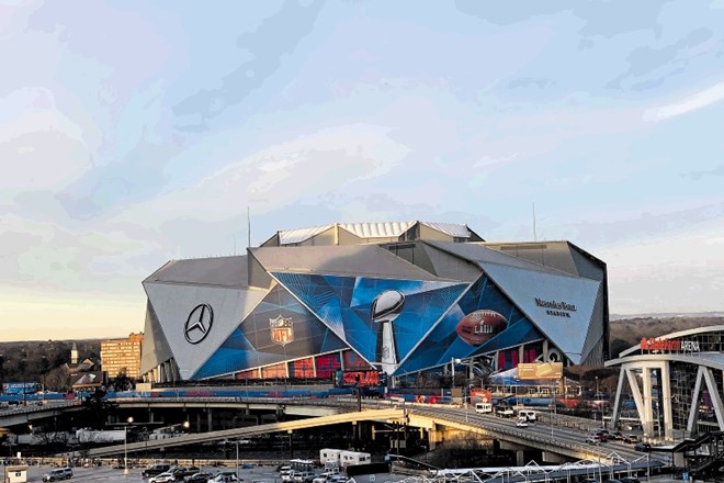 Super Bowl bodo igrali na novem stadionu v Atlanti, vrednem 1,6 milijarde dolarjev.