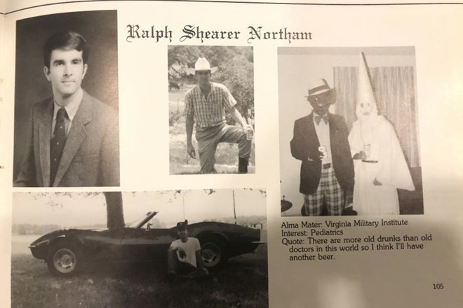 Afroameriški politiki v Virginiji so fotografijo označili za »odvratno«, republikanci pa so takoj zahtevali, naj Northam...
