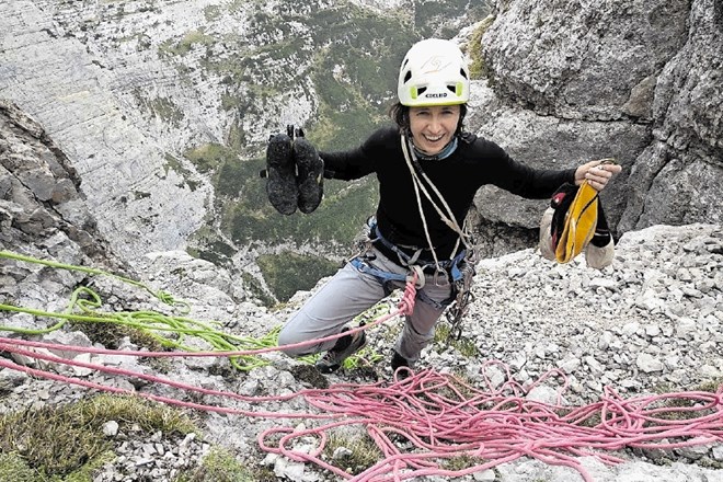 Marija Jeglič - Meri, najboljša alpinistka leta 2018, v alpinizmu najbolj ceni dobro zgodbo.