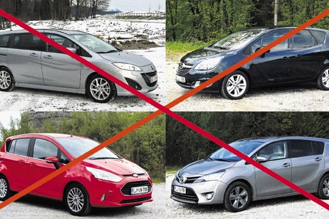 Mazda5, opel meriva, ford B-max in toyota verso so le nekateri od številnih enoprostorcev, ki so jih prenehali proizvajati, v...