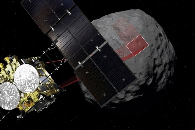 #video Japonsko vesoljsko plovilo uspešno pristalo na asteroidu 