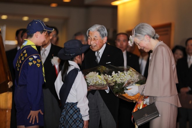 Japonska proslavila 30-letno vladavino cesarja Akihita