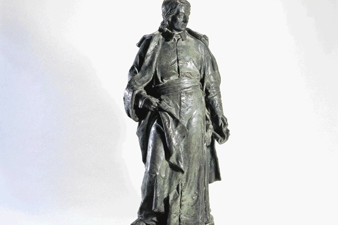 Osnutek spomenika Valentina Vodnika kiparja Alojza Gangla, ki ga hranijo v Narodni galeriji.