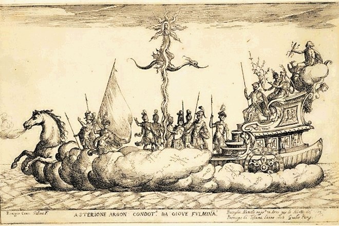 Asterion, upodobitev iz serije Argonavtske ladje, Remigio Cantagallina, Firence, 17. stoletje