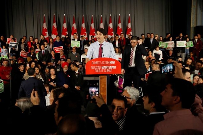 Maje se položaj kanadskega premierja Justina Trudeauja.