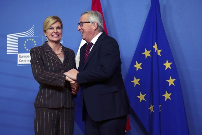 Kolinda Grabar-Kitarović in Jean-Claudo Juncker