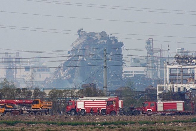 Po nesreči v kitajski kemični tovarni že 78 mrtvih 