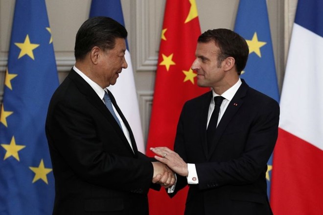 Macron ob Xijevem obisku za močno partnerstvo Evrope in Kitajske