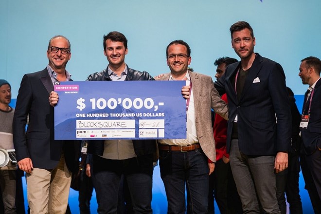 Blocksquare zmagovalec globalnega blockchain tekmovanja v švicarskem Crypto Valleyu  