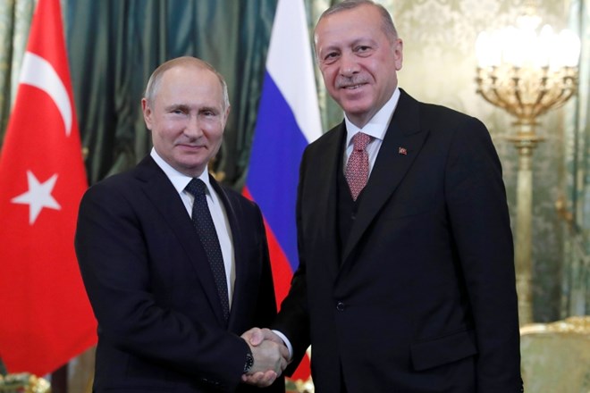 Vladimir Putin in Recep Tayyip Erdogan