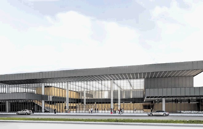 Tako bo videti letališče Jožeta Pučnika po širitvi. S širitvijo terminala bo potnikom na voljo več kot 10.000 kvadratnih...