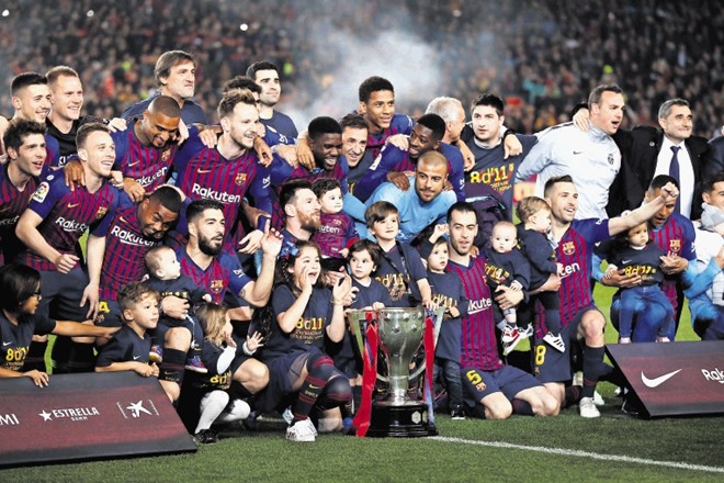 Barcelona je v soboto osvojila svoj 26. naslov španskega prvaka.