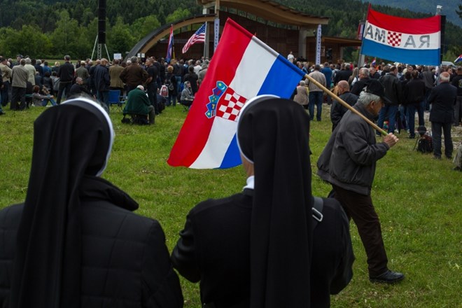 V Pliberku protest proti zborovanju Hrvatov v spomin na žrtve povojnih pobojev