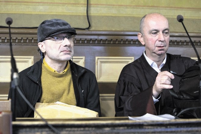 Michel Stephan (levo) in zagovornik Gorazd Fišer (desno) sta zagotovila, da tožilska interpretacija tajno posnetih pogovorov...