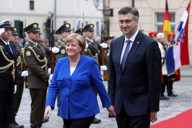 Angela Merkel in Andrej Plenković