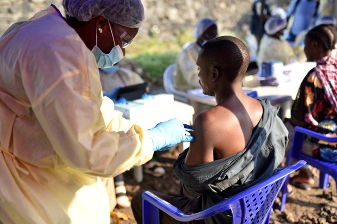 Cepljenje v mestu Goma.
