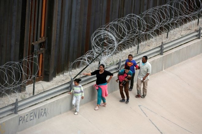 Migranti na mehiški meji.