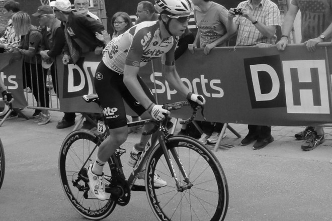 Dvaindvajsetletni Belgijski kolesar Bjorg Lambrecht.