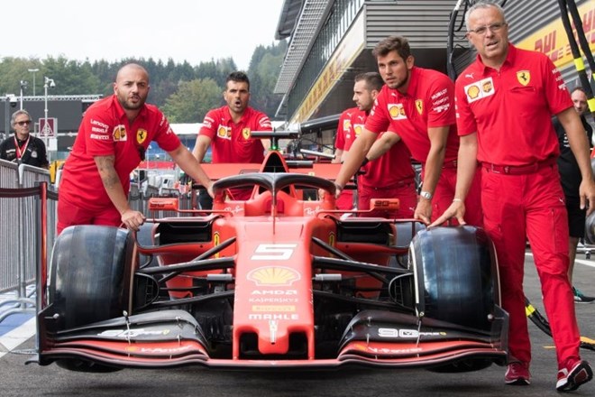 Ferrari na prvih dveh mestih na prvem treningu VN Belgije