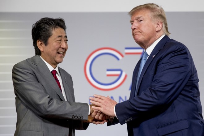 Shinzo Abe in Donald Trump