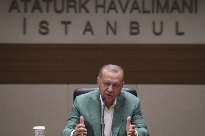 Turški predsednik Recep Tayyip Erdogan.