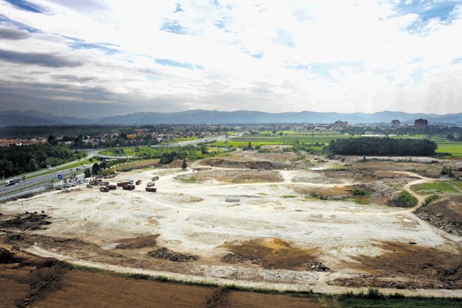 Gramozno jamo za stadion Stožice so izkopali leta 2008.