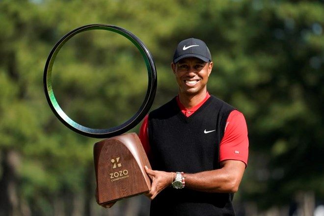 Woods z zmago na Japonskem izenačil rekordni dosežek