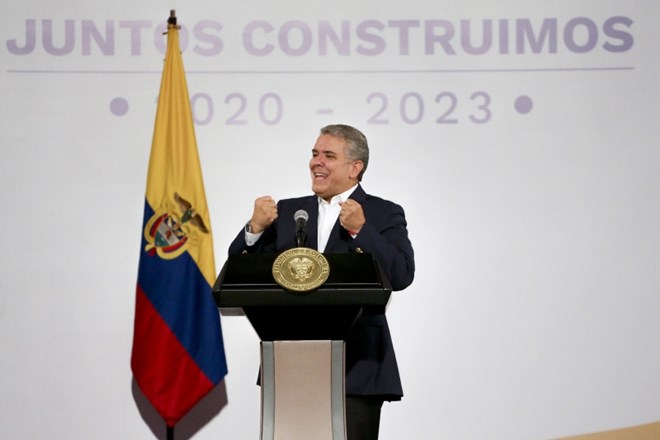 Kolumbijski predsednik Ivan Duque