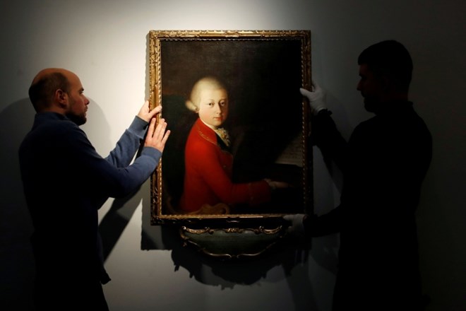 Portret mladega Mozarta na dražbi v Parizu prodali za štiri milijone evrov