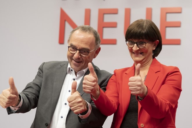 Eskenova in Walter-Borjans tudi uradno novi vodji nemških socialdemokratov