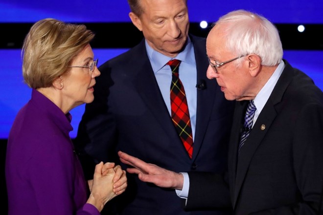 Elizabeth Warren in Bernie Sanders