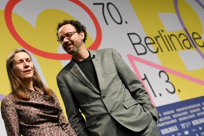 Direktorja filmskega festivala Berlinale Carlo Chatrian in Mariette Rissenbeek.