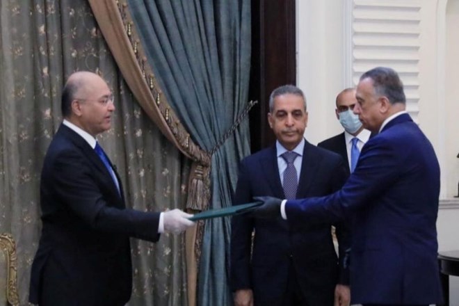 Iraški predsednik Barham Salih je danes za novega premierja imenoval šefa obveščevalne službe Mustafa Kadimija, ki je že...