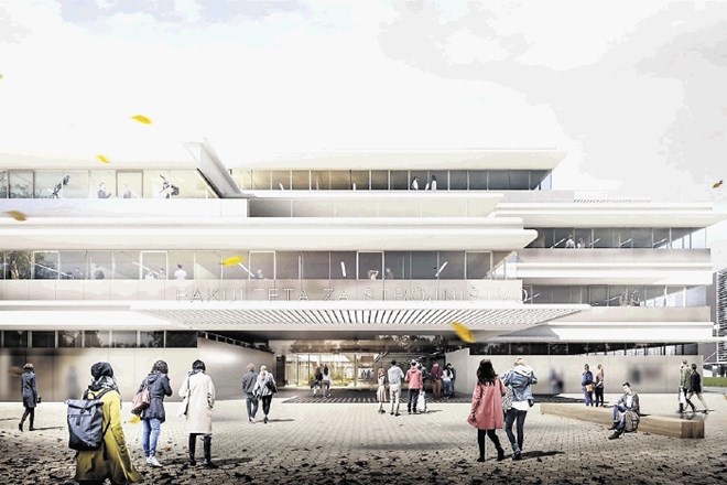 V biroju Sadar Vuga so si zamislili terasasto oblikovane etaže nove fakultete za strojništvo.