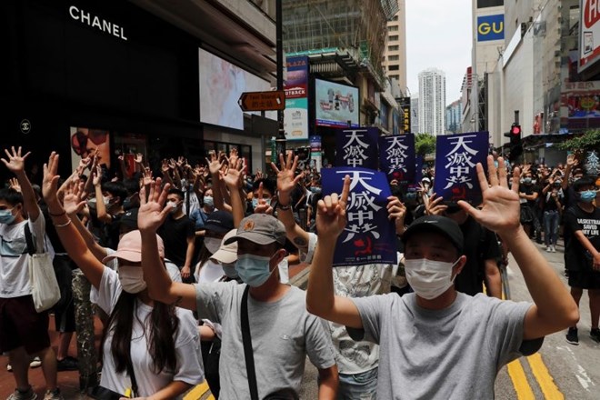 V Hongkongu protesti proti spornemu zakonu o varnosti