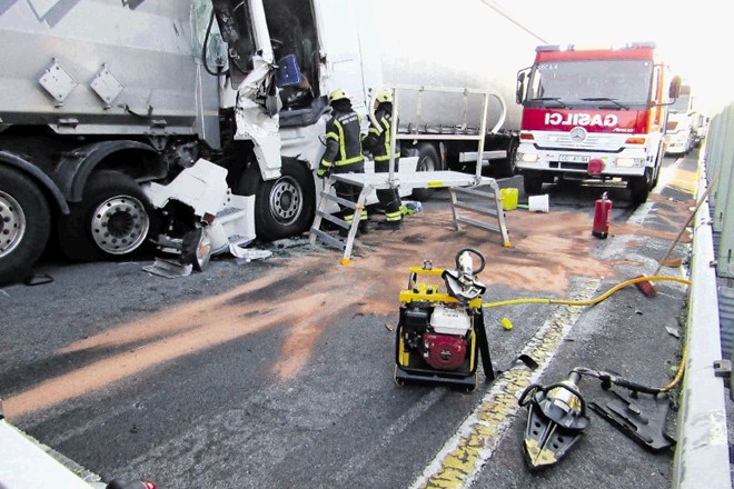 V nesrečah, ki so jih vozniki tovornih vozil zakrivili v zadnjih petih letih, so najpogosteje umirali pešci (21) in potniki v...