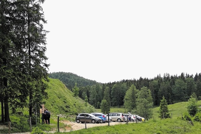 Eno od štirih označenih parkirišč na planini Kisovec, ki  ga je občina Kamnik pred časom odkupila od občine Luče, je za zdaj...